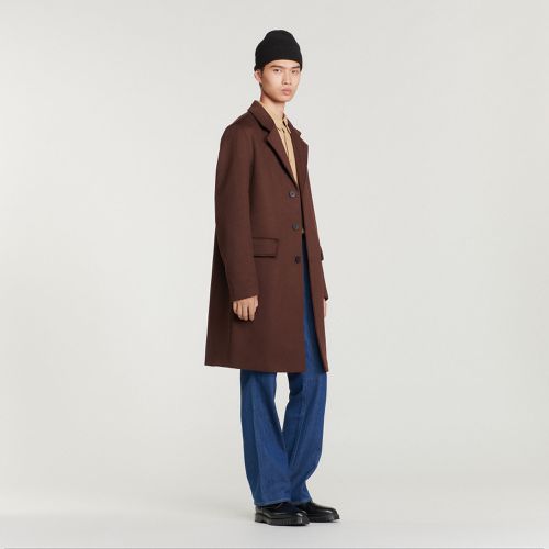 Manteau en drap de laine - Sandro Paris - Modalova