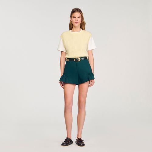 Pull 2 en 1 bicolore - Sandro Paris - Modalova