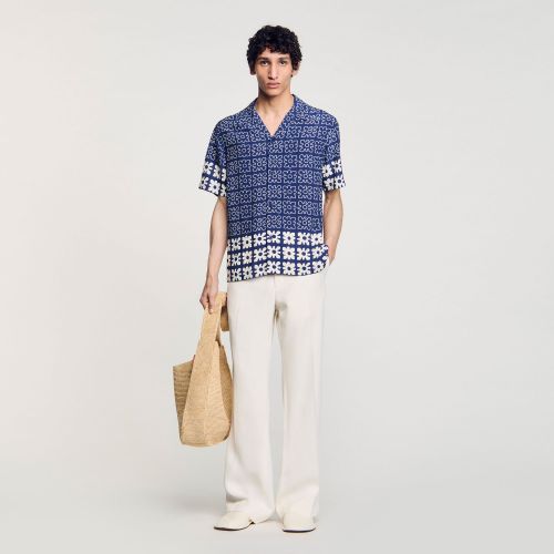 Chemise à imprimé fleuri - Sandro Paris - Modalova