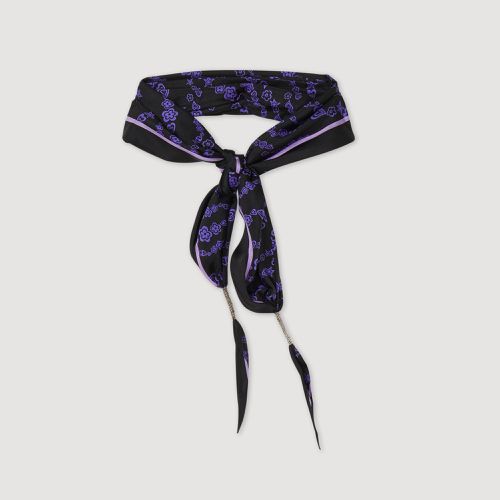 Foulard en soie imprimé - Sandro Paris - Modalova