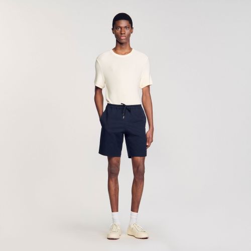 Short en coton - Sandro Paris - Modalova