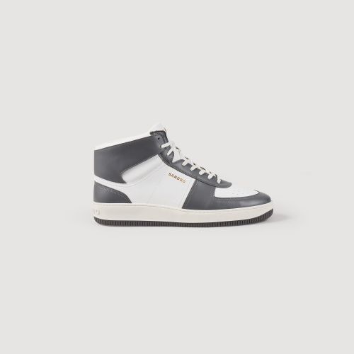 Sneakers montantes en cuir - Sandro Paris - Modalova