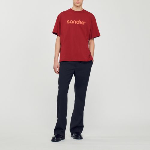 T-shirt oversize à logo - Sandro Paris - Modalova