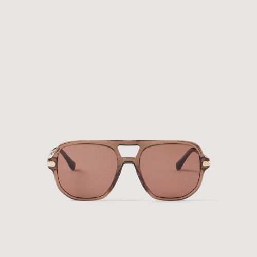 Lunettes de soleil métal et acétate - Sandro Paris - Modalova