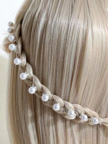 Pcs Faux Pearl Braid Hair Ring Accessories - Zaful - Modalova