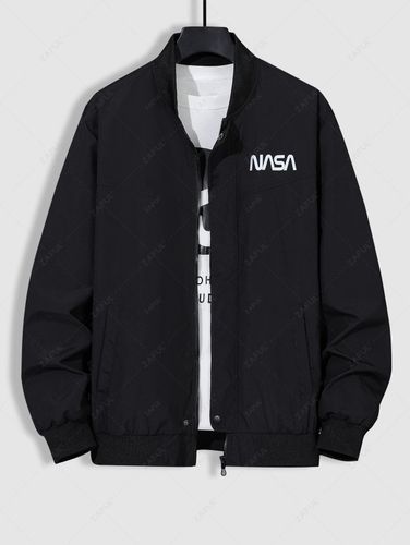 Veste de Bomber Imprim Lettre L - Zaful FR - Modalova