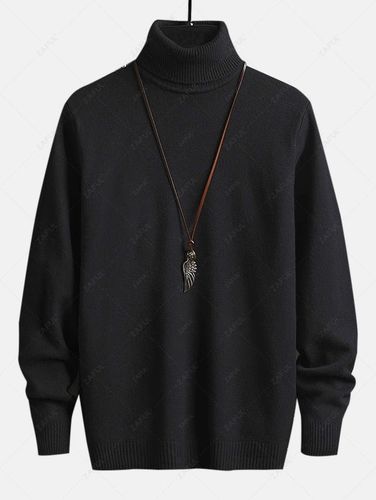 UNISEXE Pull de Base en Couleur Unie Chaud Pour Hiver Respectueux de Peau Maille S - Zaful FR - Modalova