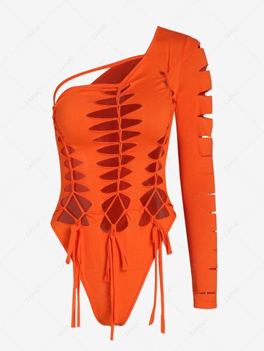 Body Dchir Nou Une Epaule L Orange - ZAFUL - Modalova
