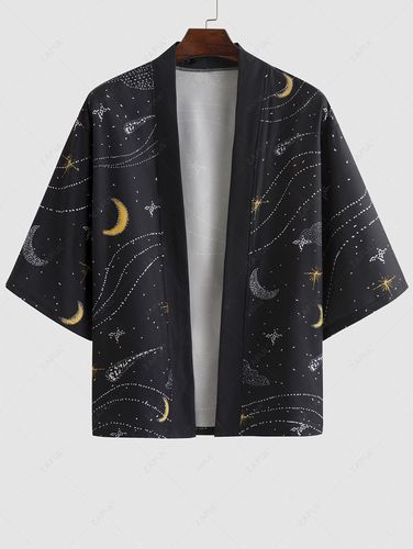 Chemise Kimono Imprim Ciel Etoil Galaxie Abstrait M - Zaful FR - Modalova