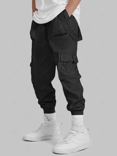 Pantalon Cargo à Bretelle à Pieds de Poutre Design - ZAFUL - Modalova