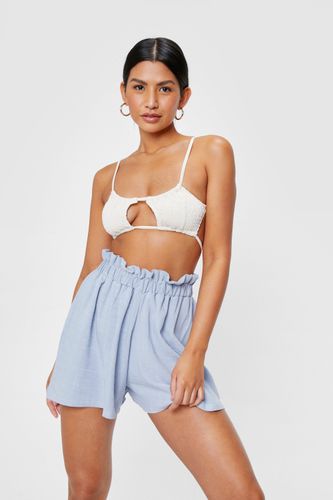 Short De Plage Ample À Taille Paperbag - S - Nasty Gal - Modalova