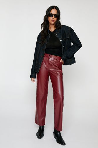 Pantalon Droit En Simili - 36 - Nasty Gal - Modalova