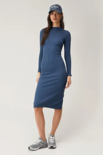 Seamless Long Sleeve Midi Dress - L - Nasty Gal - Modalova