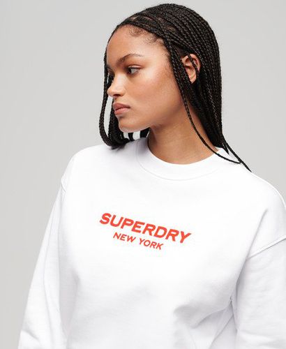 Damen Sport Luxe Sweatshirt mit Rundhalsausschnitt - Größe: 36 - Superdry - Modalova