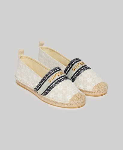 Damen Canvas-Espadrilles mit Overlay - Größe: 39 - Black Friday & weitere Preisnachlässe - Superdry - Modalova