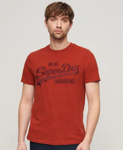 Herren Vintage T-Shirt mit Logo-Stickerei - Größe: Xxxl - Superdry - Modalova