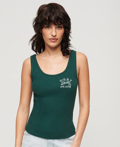 Women's Athletic Essentials Ribbed Vest Top - Größe: 44 - Superdry - Modalova