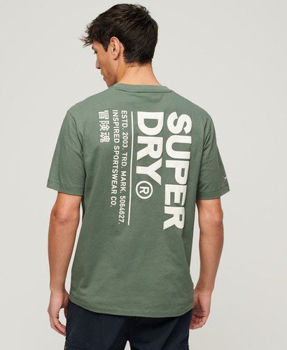 Herren Locker Geschnittenes Utility Sport T-Shirt mit Logo - Größe: Xxxl - Superdry - Modalova