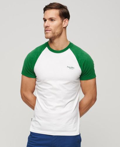 Herren Essential Baseball-T-Shirt aus Bio-Baumwolle mit Logo - Größe: XL - Superdry - Modalova