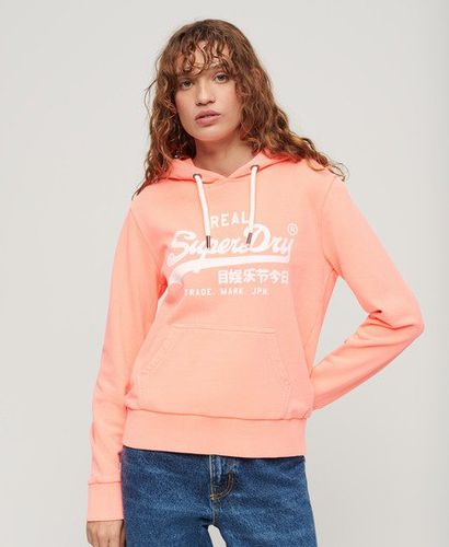 Damen Neon Hoodie mit Grafikprint - Größe: 36 - Xmas deals - Superdry - Modalova