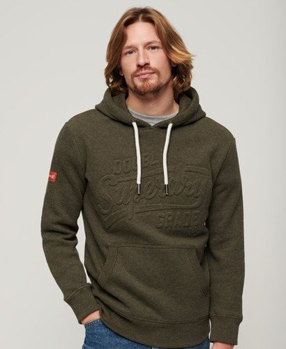 Herren Hoodie mit Geprägter Archive-Grafik, Größe: L - Superdry - Modalova