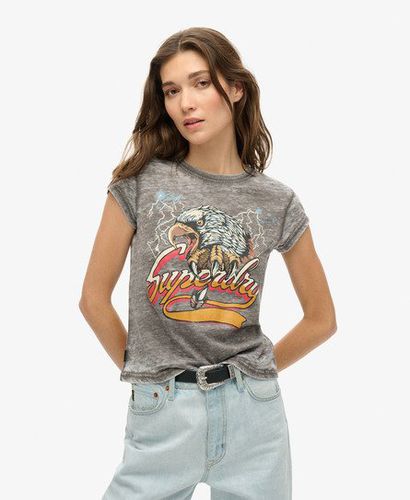 Damen Biker Rock T-Shirt Mit Grafikdruck, Größe: 36 - Superdry - Modalova