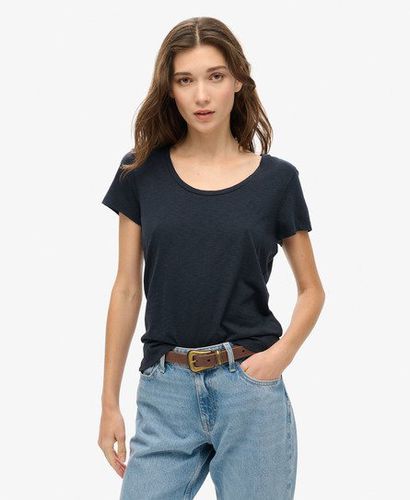 Damen Studios T-Shirt mit Tiefem Ausschnitt - Größe: 38 - Superdry - Modalova