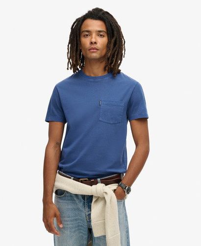 Herren Gewaschenes Essential T-Shirt mit Tasche - Größe: Xxl - Superdry - Modalova