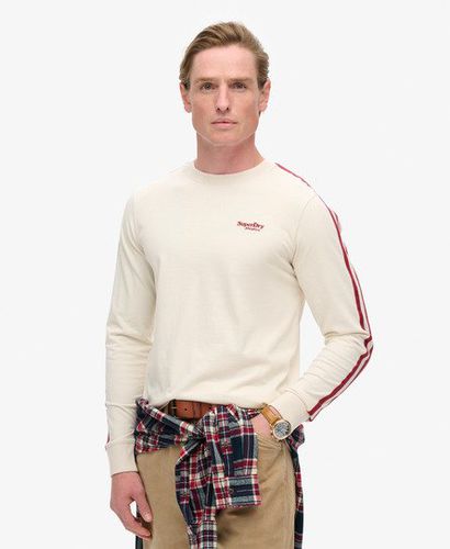 Herren Essential Langarmoberteil mit Logo im Retro-Stil - Größe: XL - Superdry - Modalova