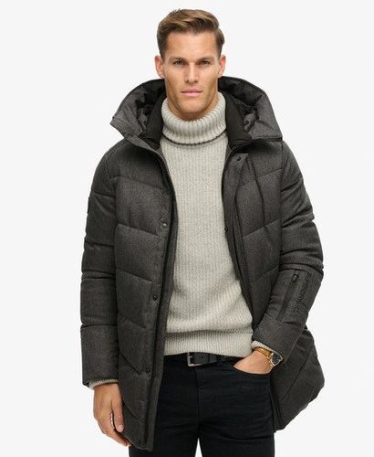 Herren Wattierter City Mantel mit Chevron-design - Größe: M - Superdry - Modalova