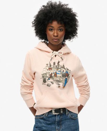 Damen New York Hoodie mit Grafikprint - Größe: 40 - Superdry - Modalova