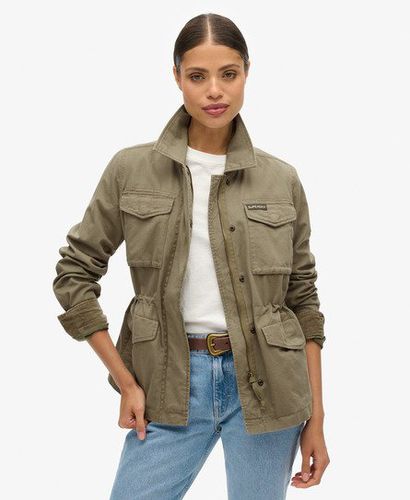 Damen Bestickte M65 Militärjacke - Größe: 36 - Superdry - Modalova