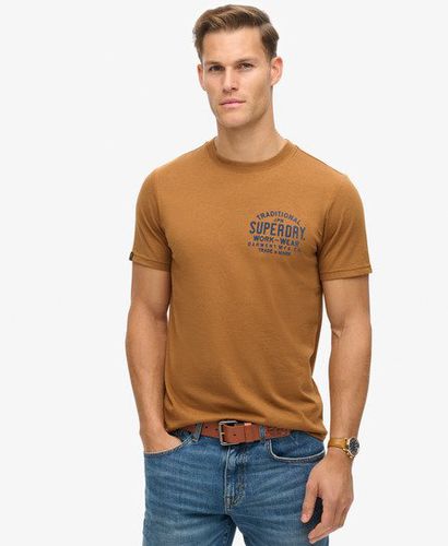 Herren Machined Goods Workwear T-Shirt - Größe: L - Superdry - Modalova