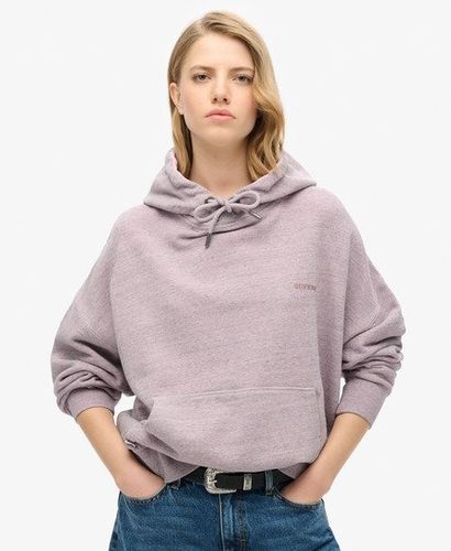 Damen Überfärbtes Essential Hoodie mit Logo - Größe: 44 - Superdry - Modalova