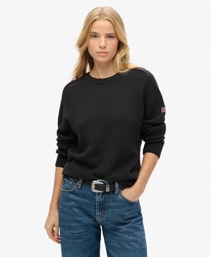 Damen Lässiges Strick-sweatshirt mit Rundhalsausschnitt - Größe: 38 - Superdry - Modalova