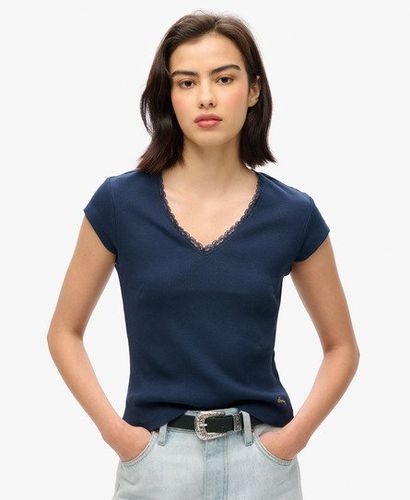 Haut à col V Avec Liseré en Dentelle Athletic Essentials Taille: 14-16 - Superdry - Modalova