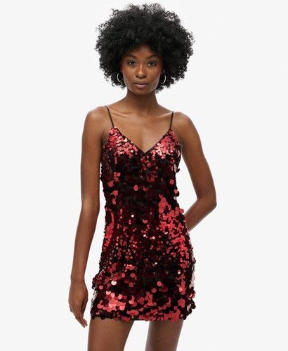 Damen Disco-minikleid mit Pailletten - Größe: 42 - Superdry - Modalova
