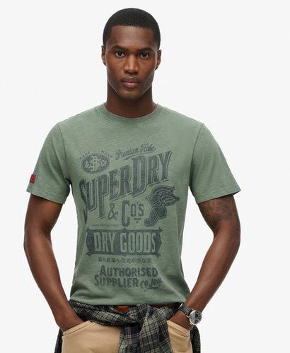 Herren Workwear T-Shirt mit Schriftzug - Größe: XL - Superdry - Modalova