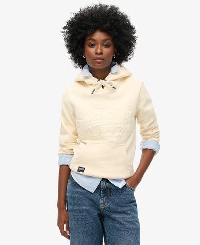 Damen Hoodie mit Geprägter Grafik - Größe: 44 - Superdry - Modalova