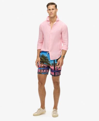 Herren 17-Zoll Badeshorts aus Recyceltem Material mit Foto-print - Größe: S - Superdry - Modalova