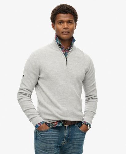Pull Semi-zippé en Laine Mérinos Taille: XL - Superdry - Modalova
