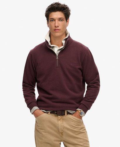 Herren Essential Henley Sweatshirt mit Logo - Größe: Xxl - Superdry - Modalova