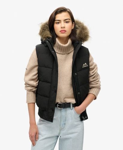 Damen Everest Kunstfell-weste - Größe: 36 - Superdry - Modalova