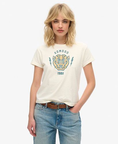 Damen x Komodo Tiger Figurbetontes T-Shirt - Größe: 42 - Superdry - Modalova