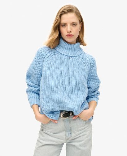 Damen Lässiger Strickpullover mit Rollkragen und Ziernaht - Größe: 40 - Superdry - Modalova