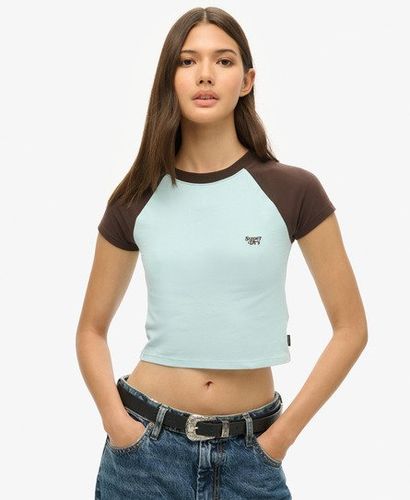 Damen Kurzes Baseball Baby T-Shirt - Größe: 36 - Superdry - Modalova