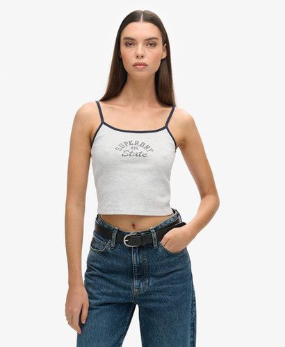 Damen Athletic Essentials Crop Cami Top - Größe: 40 - Superdry - Modalova