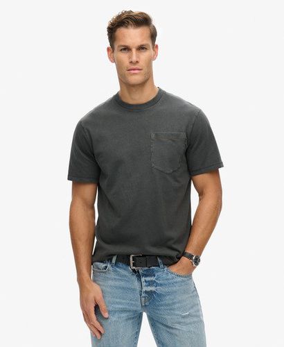 Herren T-Shirt mit Tasche und Kontrastnähten - Größe: S - Superdry - Modalova