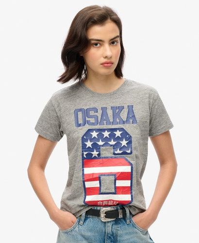 Dames T-Shirt À Drapeau 90'S Osaka 6, et , Taille: 38 - Superdry - Modalova