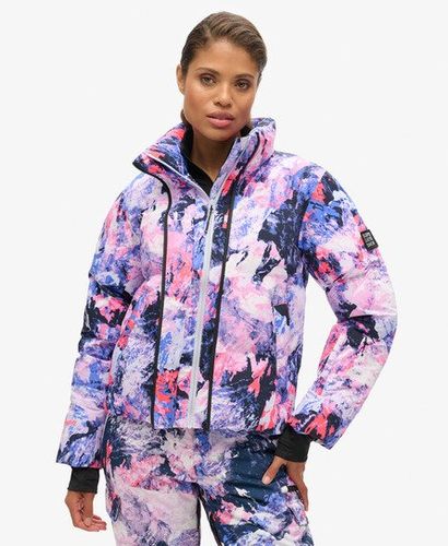 Damen Sport Kastenförmige Ski-steppjacke - Größe: 38 - Superdry - Modalova